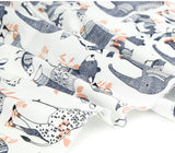 ハーフヤードデジタルテキスタイルプリントによる韓国製民族動物柄生地