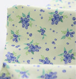 ハーフヤードデジタルテキスタイルプリント法で韓国で作られたブルーベリー柄の生地