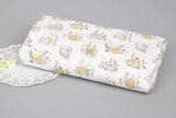 Baby Animals Friends patterned Fabric made in Korea by Half Yard Digital Textile Printing