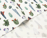 Cactus Succulent Patterned Fabric made in Korea Half Yard