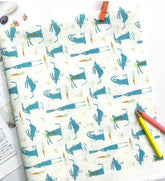 Rabbit Patterned Fabric made in Korea by the Half Yard