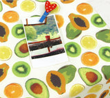 熱帶水果圖案布料,半碼韓國製造