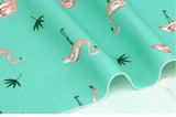 Flamingo Patterned Fabric made in Korea by Half Yard