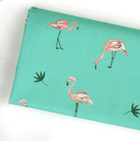 Flamingo Patterned Fabric made in Korea by Half Yard