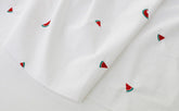 Embroidery Watermelon Patterned Cotton Fabric made in Korea 18" by 56" by Half Yard