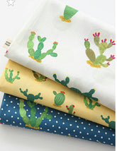 Cactus Patterned Fabric, Cute, sewing, Quilt made in Korea Half Yard