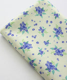 ハーフヤードデジタルテキスタイルプリント法で韓国で作られたブルーベリー柄の生地