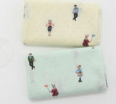 Animal Star Cat Rabbit Dog patterned made in Korea by Half Yard Wide 59"