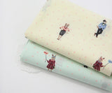 動物の星、猫、ウサギ、犬の模様、韓国製、ハーフヤード幅59インチ