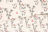 Panda Bamboo Fabric printed in Korea by the Half Yard