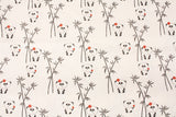 Panda Bamboo Fabric printed in Korea by the Half Yard