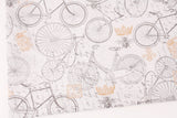 自転車プリント生地(半ヤード単位)