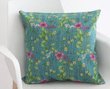 Wild Flowers Floral Patterned Linen Cotton Fabric made in Korea 45cm by 145cm or 18" by 56" by the Half Yard