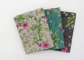 Wild Flowers Floral Patterned Linen Cotton Fabric made in Korea 45cm by 145cm or 18" by 56" by the Half Yard