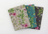 Wild Flowers Floral Patterned Linen Cotton Fabric made in Korea 45cm by 145cm or 18" by 56" by the Half Yard