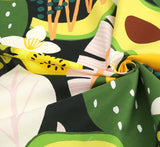 韓国製のトロピカルフルーツ柄生地(半ヤード単位)