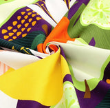 韓国製のトロピカルフルーツ柄生地(半ヤード単位)