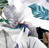 韓國半碼熱帶樹葉圖案布料數位紡織印花