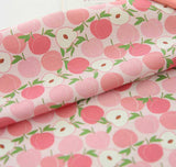 韓国製のピーチ柄生地(半ヤード単位)