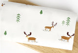 トナカイの森柄の韓国製ベビー生地(半ヤード)