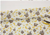 Monkey & Banana Patterned Fabric made in Korea by the Half Yard