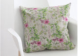 Wild Flowers Floral Patterned Linen Cotton Fabric made in Korea 45cm by 145cm or 18" by 56" by the Half Yard