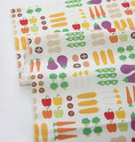 韓國半碼彩色蔬菜圖案布料