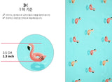 Flamingo Ring Buoy Patterned Fabric made in Korea by Half Yard