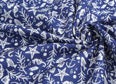 Marine Patterned Fabric made in Korea by the Half Yard