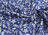Marine Patterned Fabric made in Korea by the Half Yard