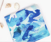 韓国製のクジラの海柄生地(半ヤード単位)