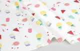 Popsicle Fruits Patterned Fabric made in Korea by the Half Yard