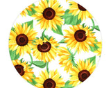 Sunflower Patterned Fabric, Cute, sewing, Quilt made in Korea by the Half Yard