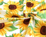 Sunflower Patterned Fabric, Cute, sewing, Quilt made in Korea by the Half Yard