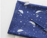 韓国製のクジラの星柄生地(半ヤード単位)