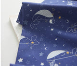 韓国製のクジラの星柄生地(半ヤード単位)