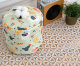 Lama Llama Cactus patterned Fabric made in Korea by the Half Yard DTP(Digital Textile Printing)