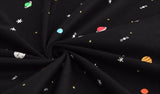 Universe Space planet Patterned Fabric made in Korea by the Half Yard
