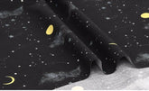 Star Moon Universe Space planet Patterned Fabric made in Korea by the Half Yard
