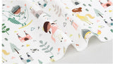 Dragon Unicorn Castle Patterned Fabric made in Korea by Half Yard Digital Textile Printing