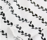 韓国製のモダンラインリーフ生地(半ヤード単位)