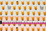 Winnie the Pooh Character Antibiosis Cotton Fabric made in Korea by the Half Yard