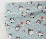 Penguin Patterned Fabric made in Korea by the Half Yard