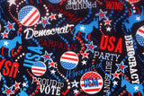 Democratic Republican Party designed by Maria Kalinowski for Kanvas Fabric by the Half Yard