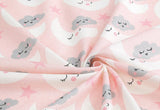 Sleeping Cloud Moon patterned Fabric made in Korea by the Half Yard