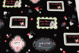 Wool Ewe Be Mine Sheep printed Fabric by Maria Kalinowski for Kanvas Fabric by the Half Yard