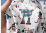 Robots printed Fabric made in Korea by the Half Yard