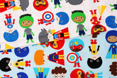 Super Kids Super Boys 印花布料 Ann Kelle for Robert Kaufman by the Half Yard