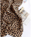 韓国製のヒョウ柄生地(半ヤード単位)