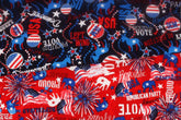 Democratic Republican Party designed by Maria Kalinowski for Kanvas Fabric by the Half Yard